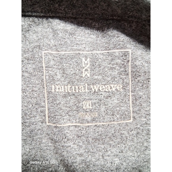 Mutual Weave Men's Short Sleeve Polo Shirt Gray Size 2XL - Picture 3 of 8